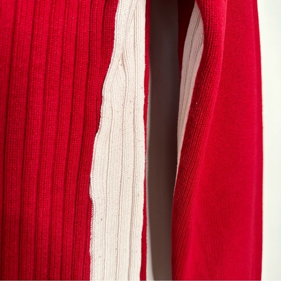 Tommy Hilfiger | Red Snap Button Collar Sweater Y2K Size Medium - Picture 11 of 14